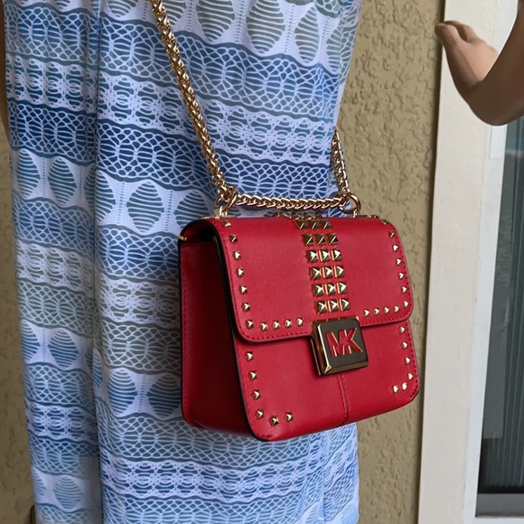 Michael Kors Bag / Bag Crossbody Sonia Sm cross Body Flame 35H1G6SS5L Red - Picture 11 of 16